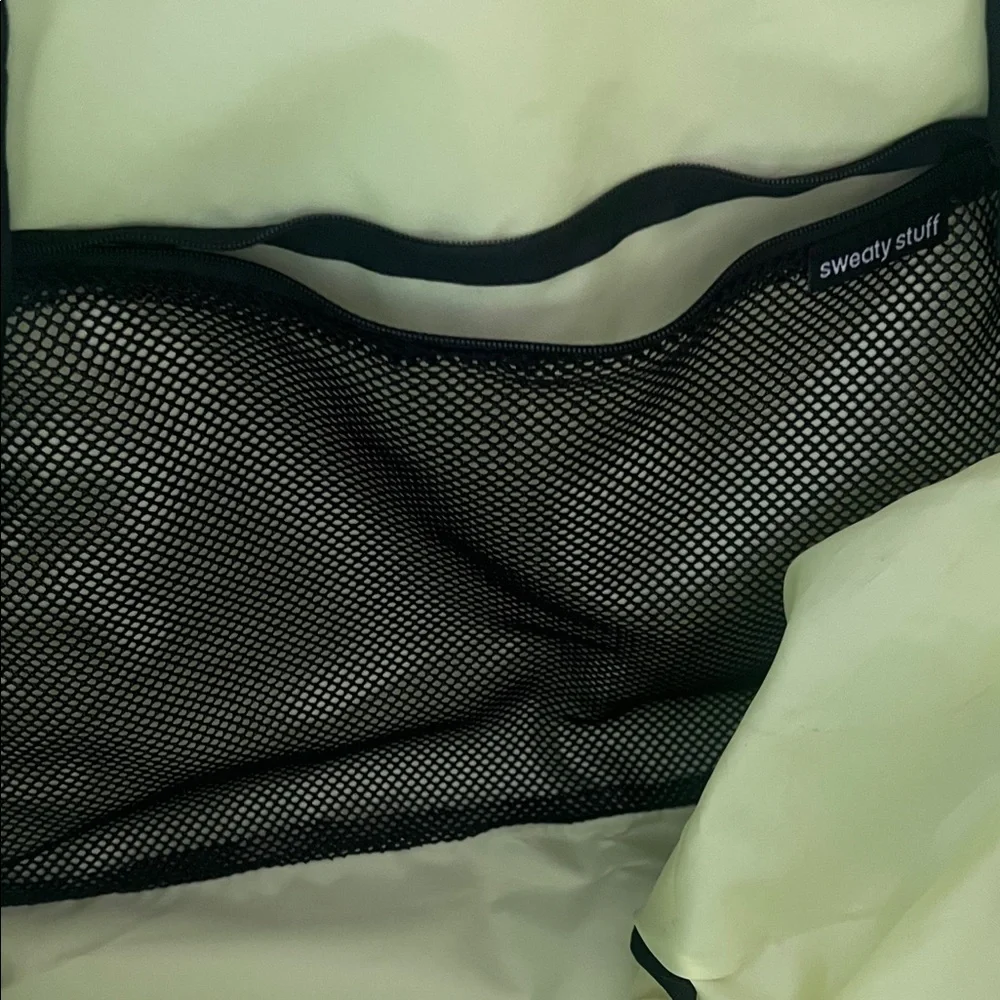 Adidas Striped Black and White Duffel Bag